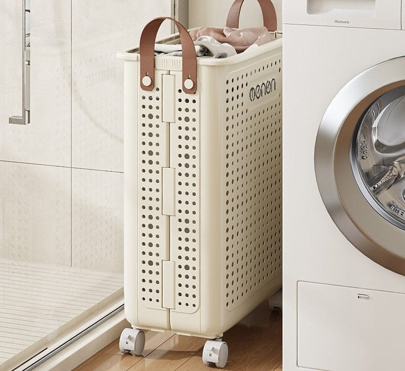 giỏ đựng quần áo có bánh xe