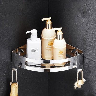 Kệ góc inox dán tường