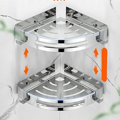 Kệ góc inox dán tường